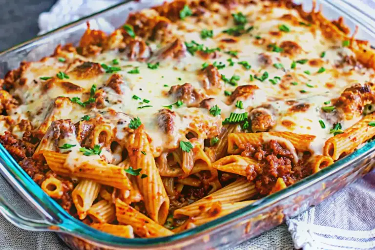 Easy Ultimate Baked Mostaccioli Recipe
