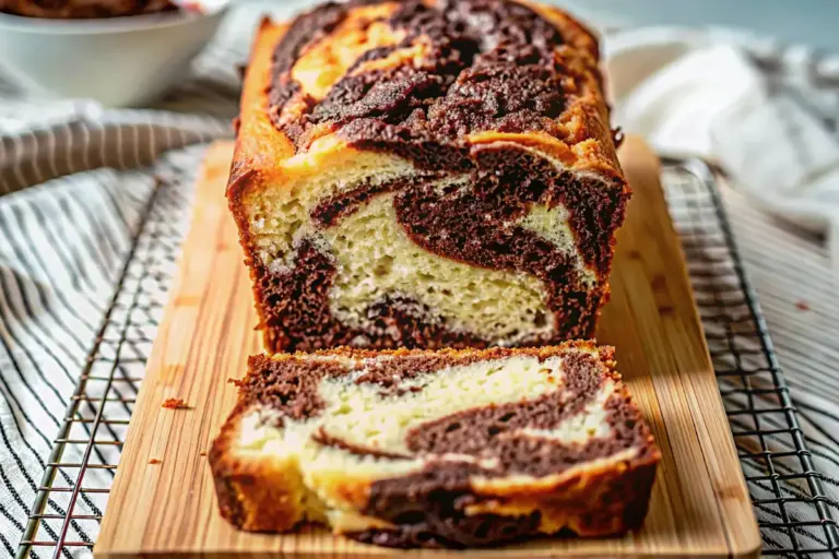 Homemade Marble Loaf Cake Recipe