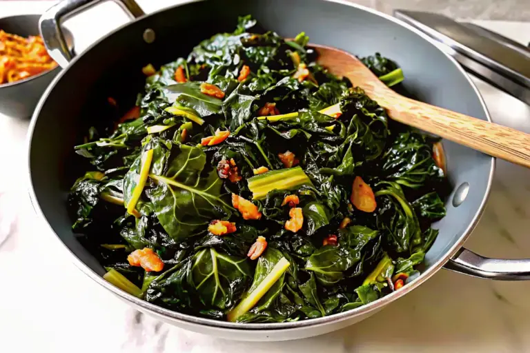 Simple Miso Collard Greens Recipe