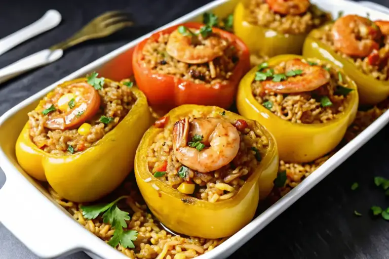 Healthy Spicy Cajun Stuffed Peppers Recipe