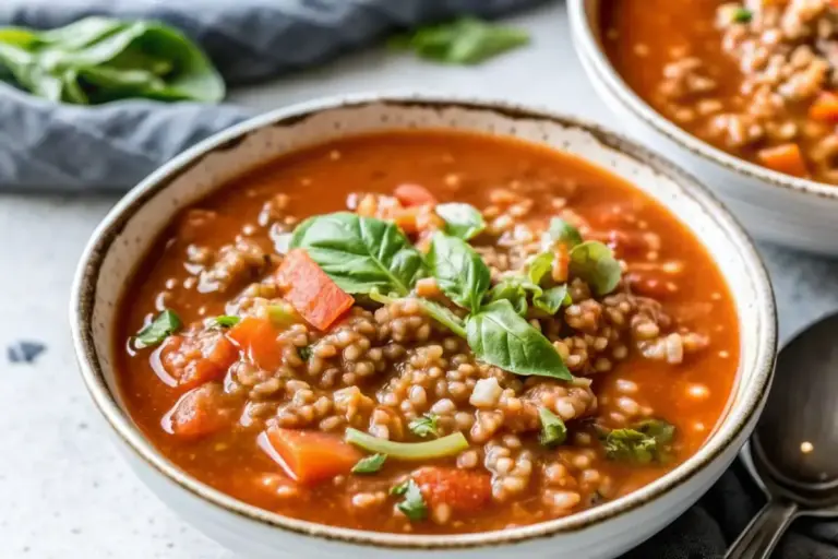 Easy Instant Pot Stuffed Pepper Soup Recipe