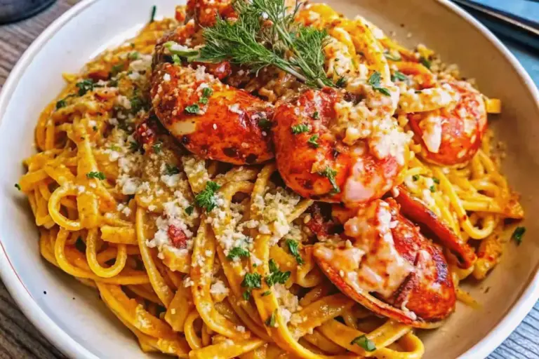 Quick Garlic Butter Lobster Pasta Recipe