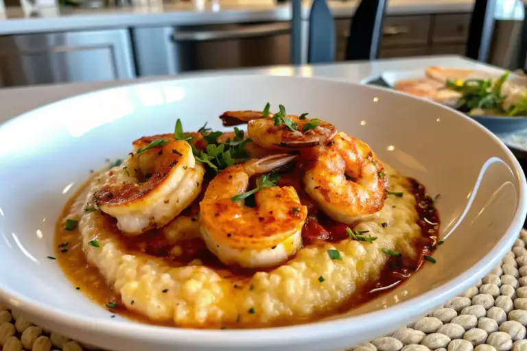 Healthy Creamy Shrimp and Grits Recipe