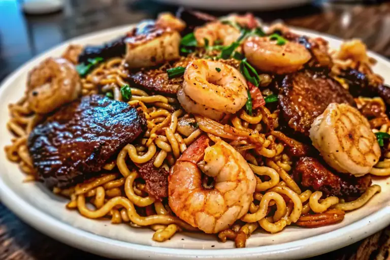 Quick Surf and Turf Garlic Noodles Recipe