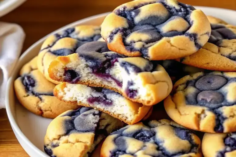 Healthy Blueberry Cheesecake Swirl Cookie Recipe