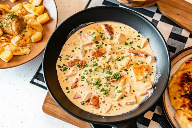 Easy Chicken Alfredo Lasagna Soup Recipe