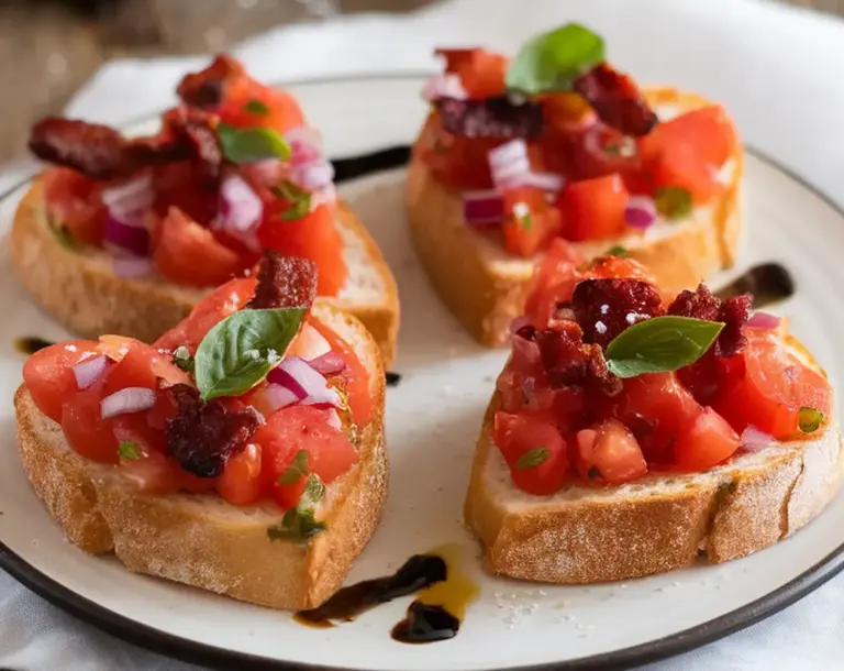Simple Cute Heart-Shaped Bruschetta Recipe