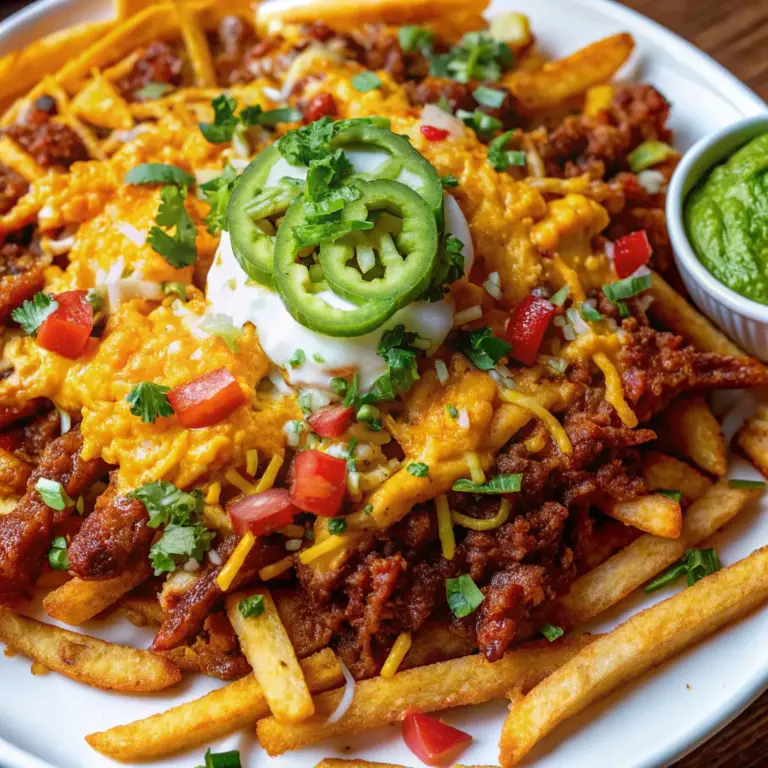 Easy Crispy Spicy Loaded Nacho Fries Recipe
