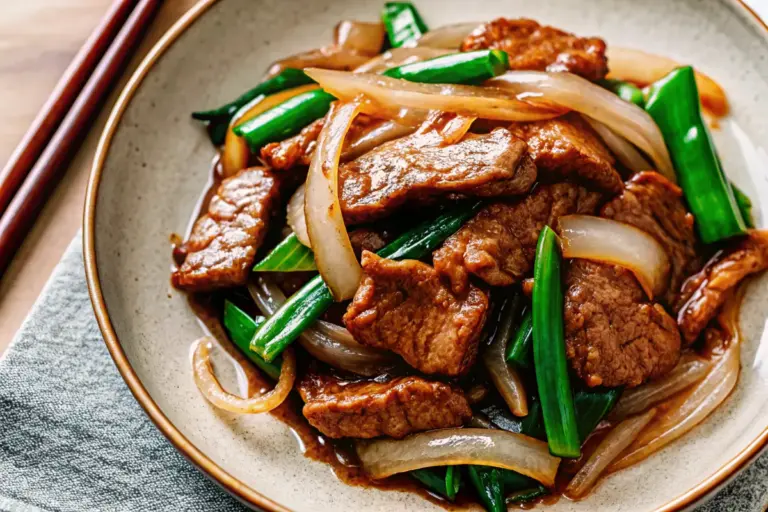 Quick Chinese Beef and Onion Stir Fry Recipe