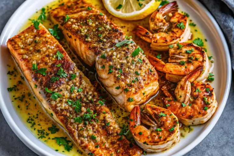 Easy Cajun Shrimp Salmon Garlic Recipe