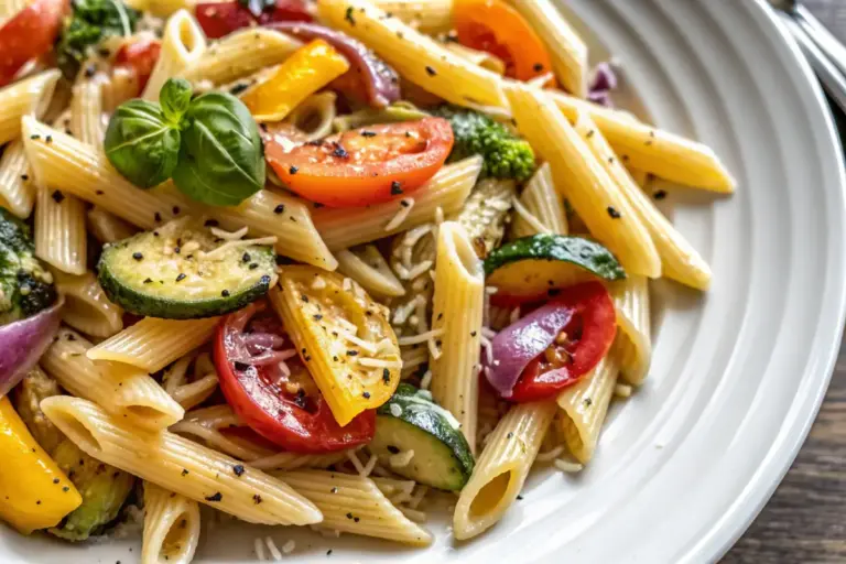 Healthy Roasted Vegetable Pasta Recipe