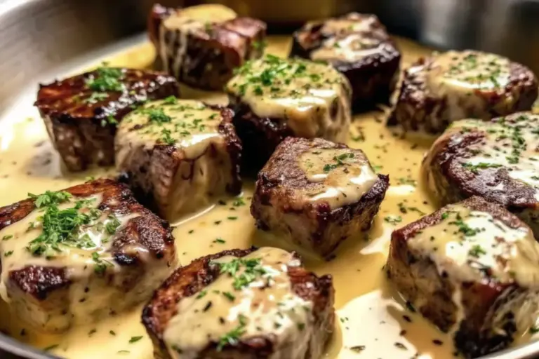 Homemade Garlic Butter Steak Bites Recipe