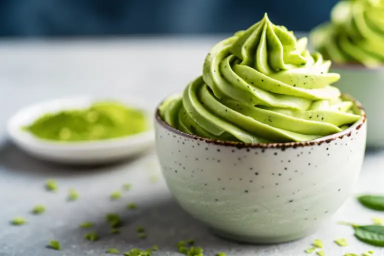 Easy Matcha Green Tea Cottage Cheese Mousse