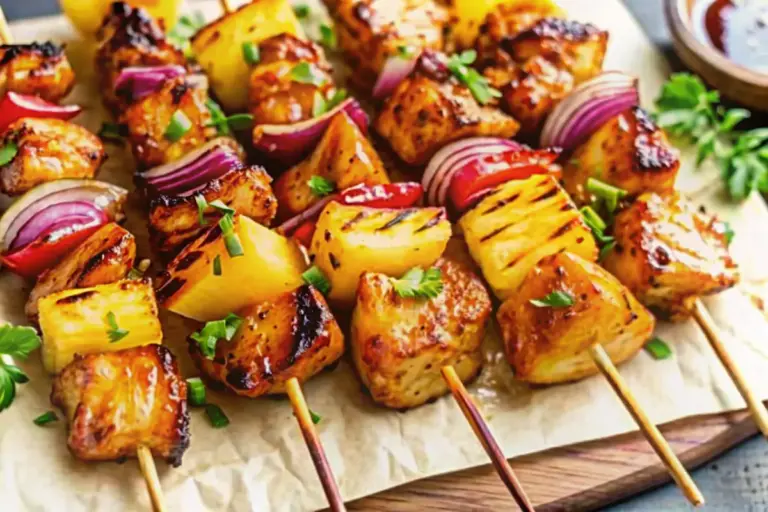 Easy Pineapple Chicken Kabobs Recipe
