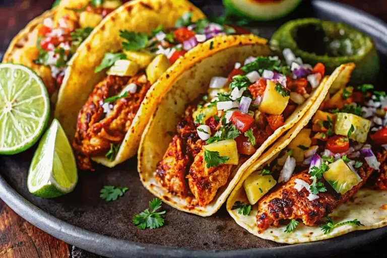 Healthy Pineapple Chicken Tacos Recipe