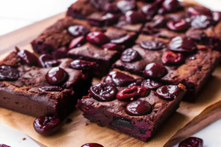 Easy Roasted Chocolate Cherry Brownies Recipe