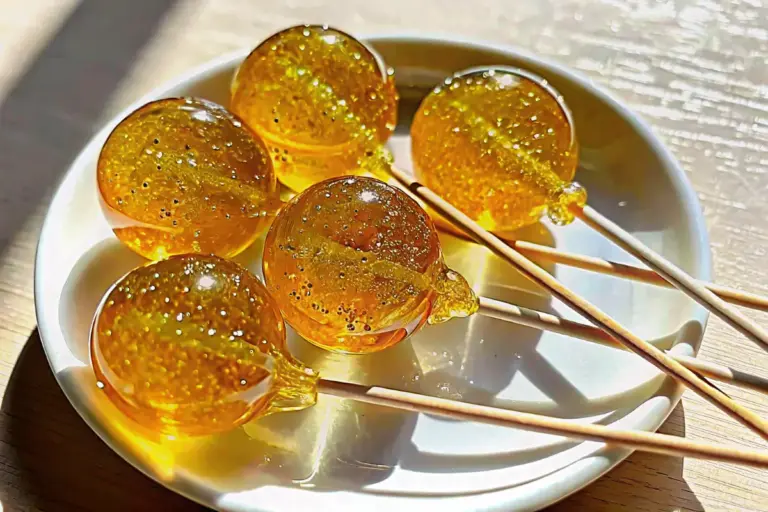 Homemade Honey Lemon Lollipops Recipe