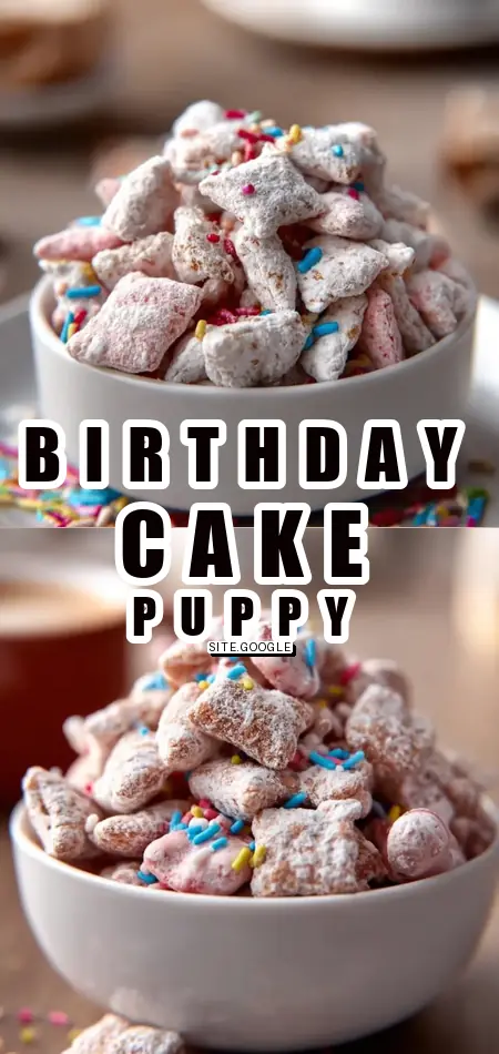 Birthday Cake Puppy Chow