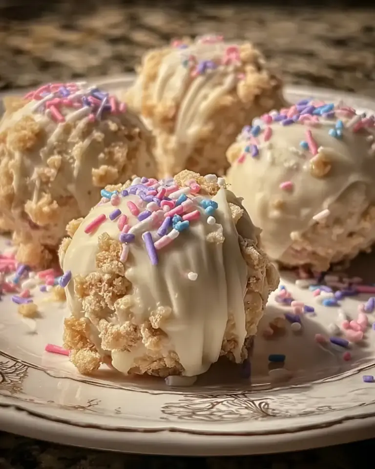 A delicious plate of Banana Pudding Easter Truffles: 45-Minute Irresistible No-Bake Treat.