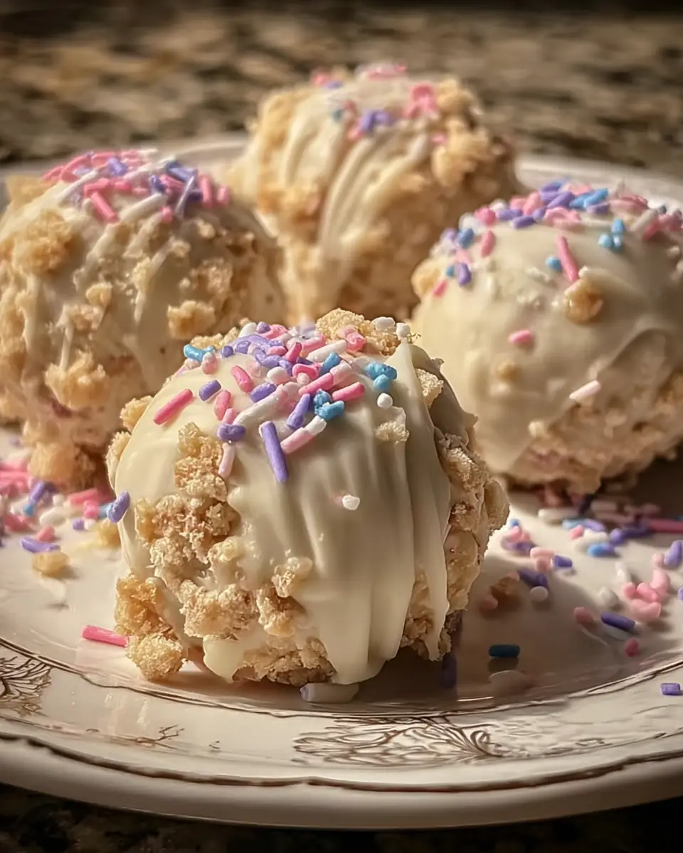A delicious plate of Banana Pudding Easter Truffles: 45-Minute Irresistible No-Bake Treat.
