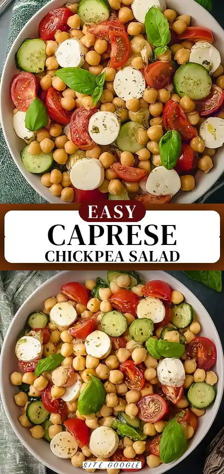 Revitalize Your Meals with High-Protein Caprese Chickpea Salad