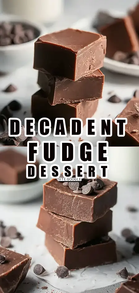 Decadent Fudge: Easy 3-Ingredient Dessert