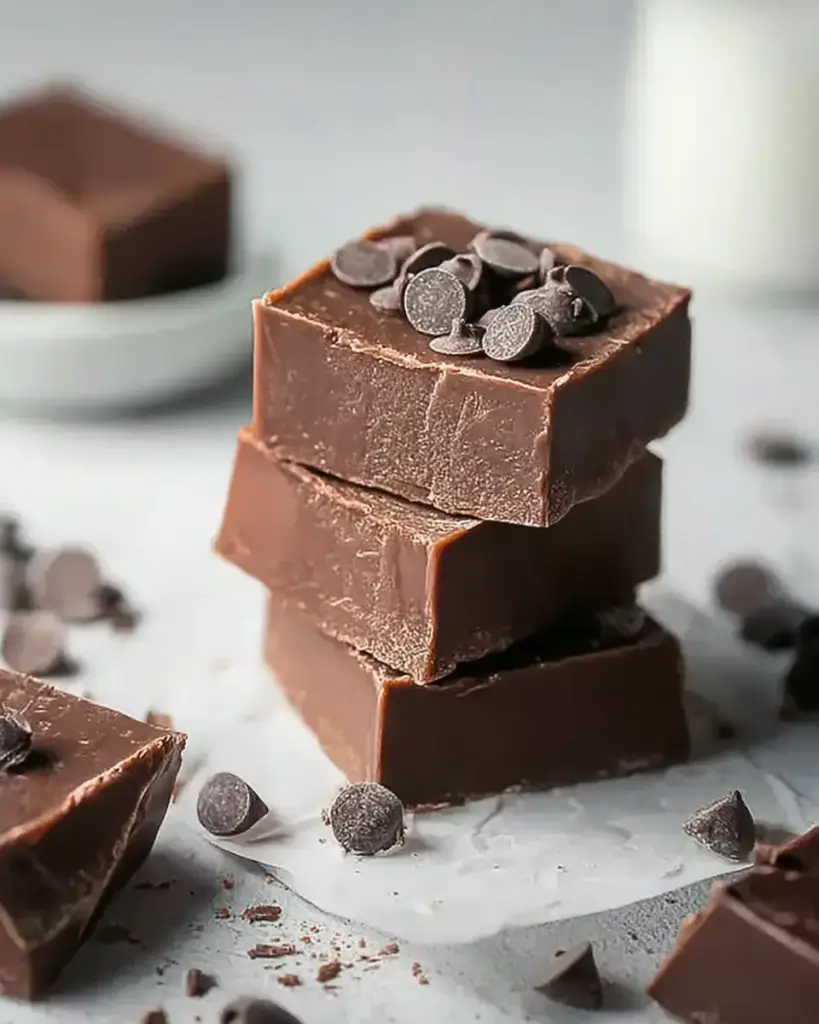 A delicious plate of Decadent Fudge: Easy 3-Ingredient Dessert