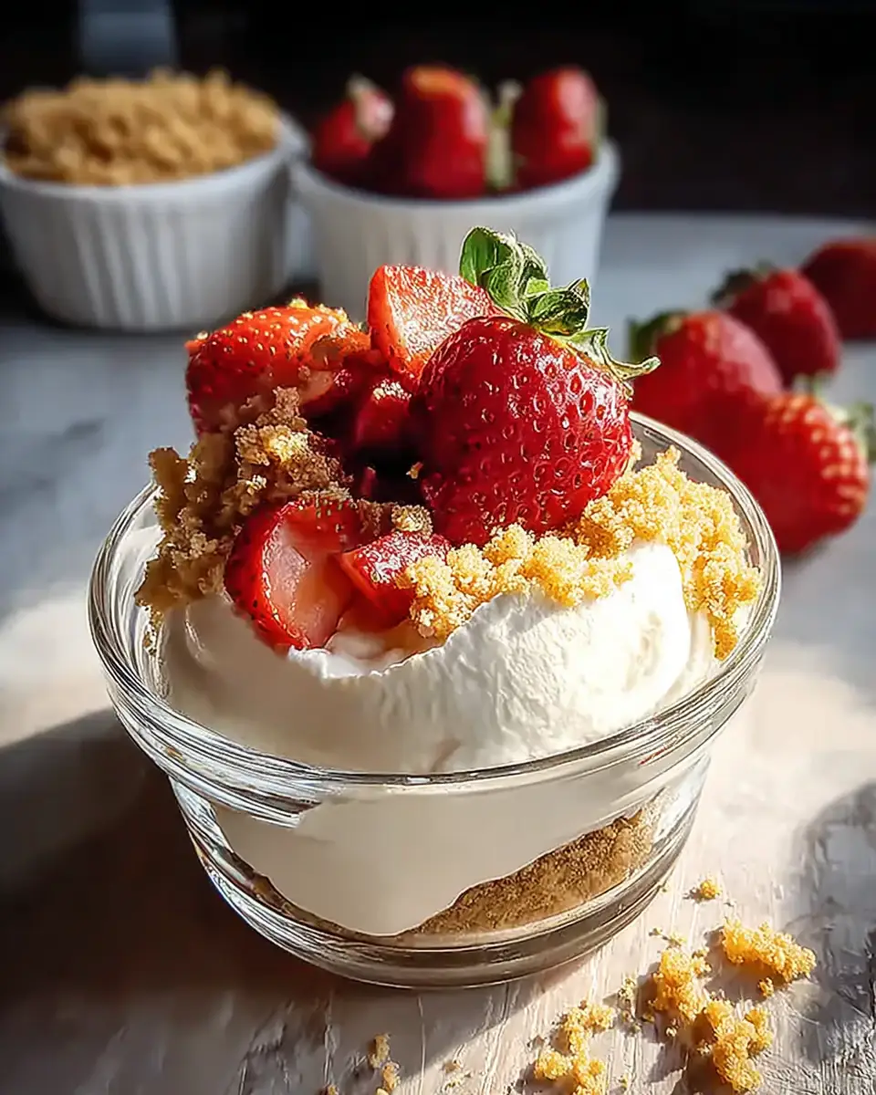 A delicious plate of Delicious High Protein Cheesecake Fluff You’ll Crave Guilt-Free