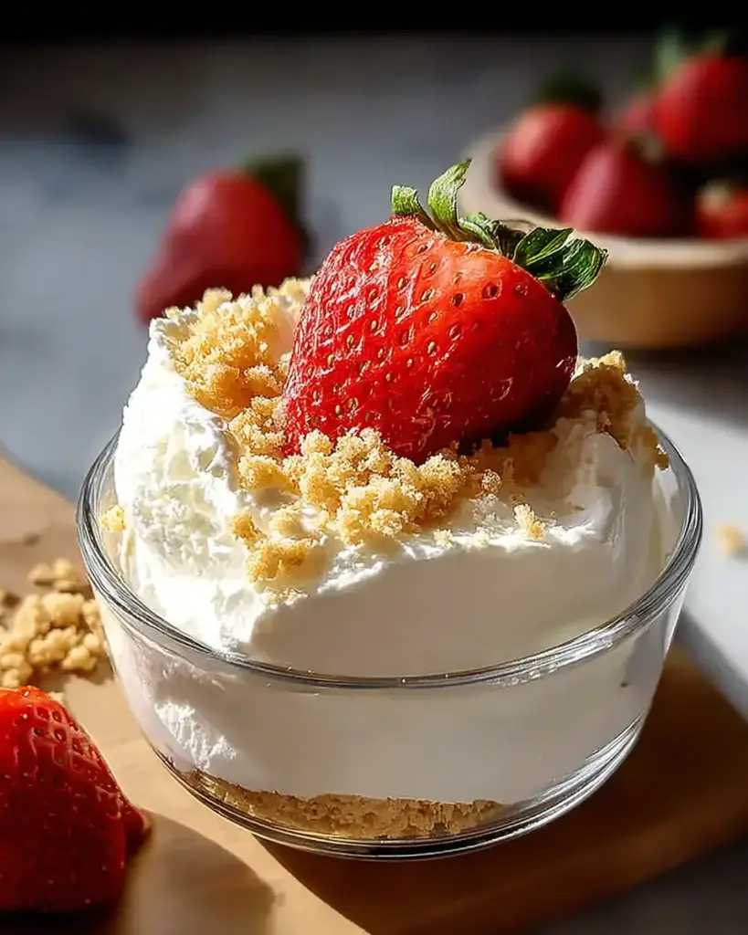 A delicious plate of Delicious High Protein Cheesecake Fluff You’ll Crave Guilt-Free