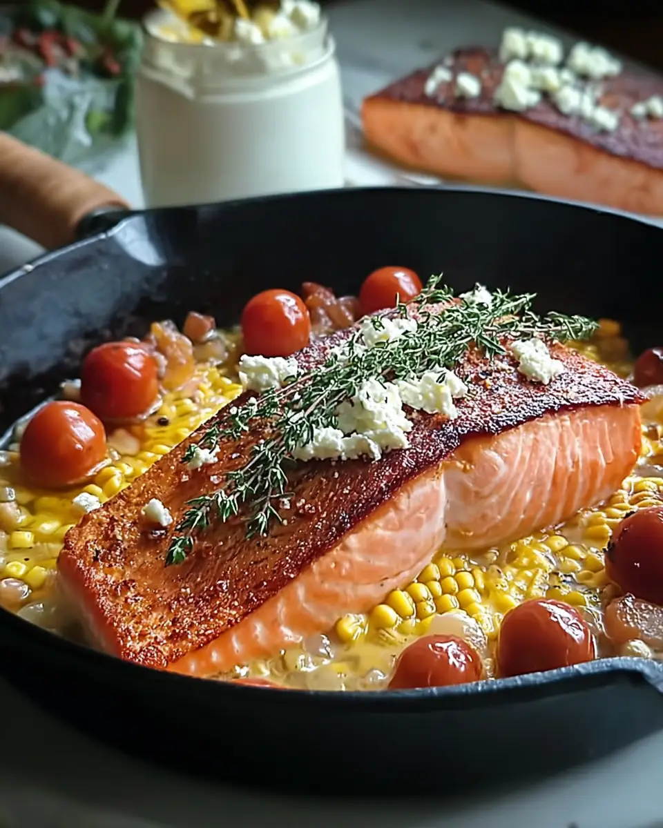 A delicious plate of Delicious High Protein Mediterranean Salmon in 25 Minutes!