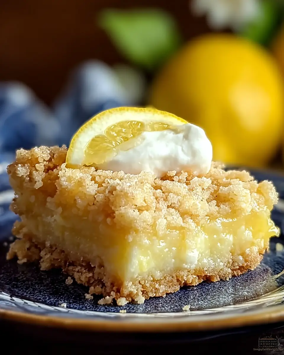 A delicious plate of Easy Lemon Dump Cake
