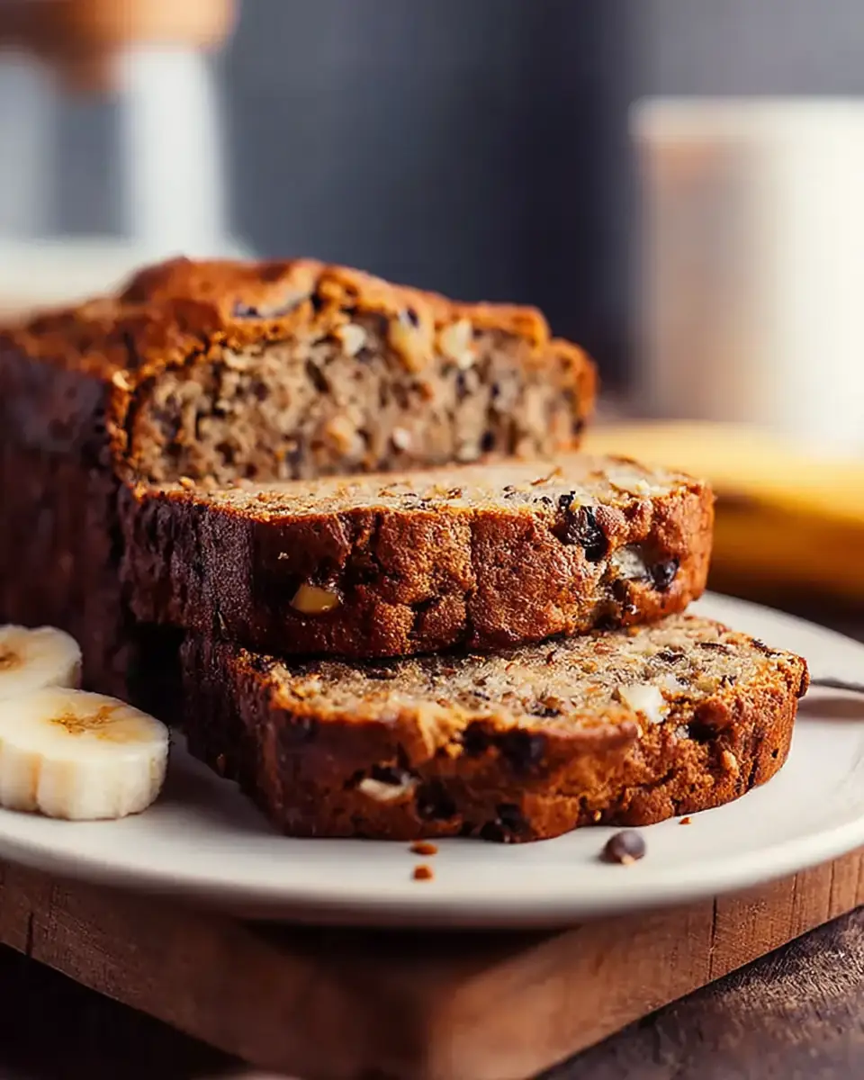 A delicious plate of High Protein Banana Bread