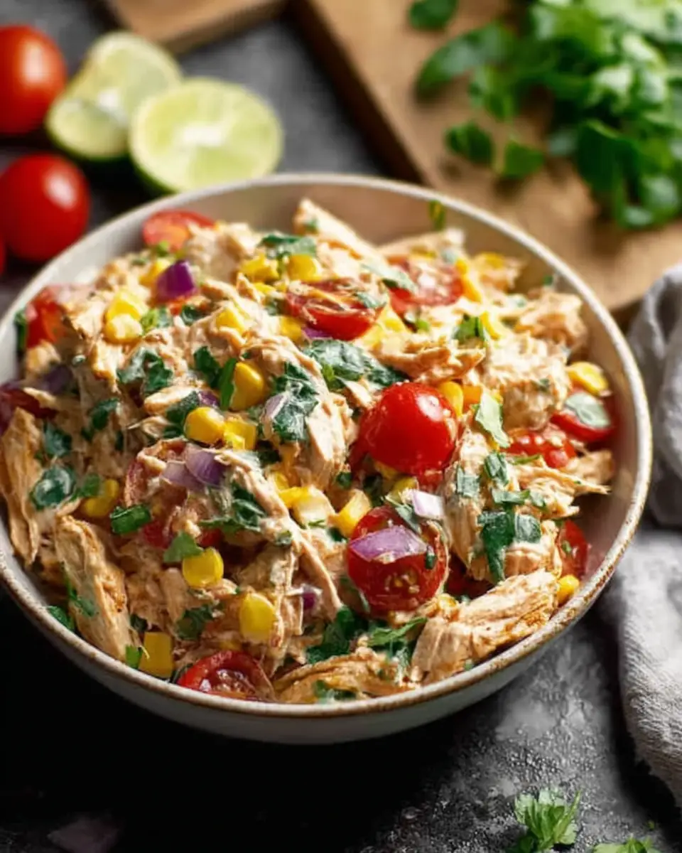 A delicious plate of High Protein Chicken Salads