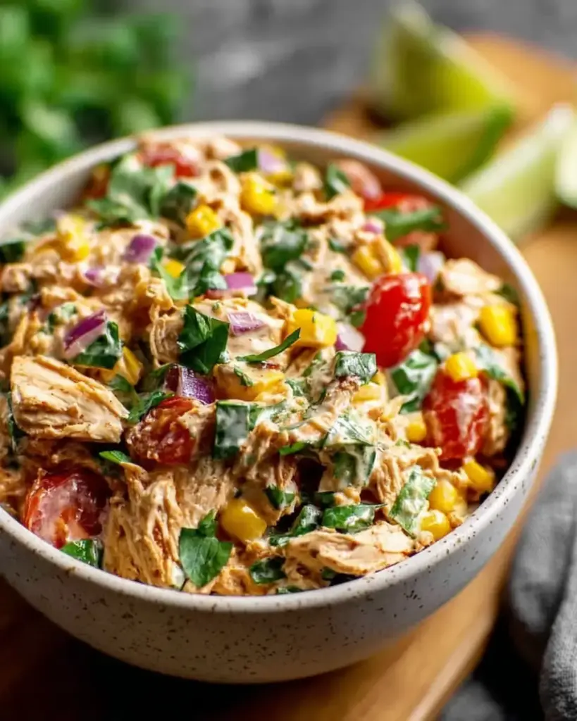 A delicious plate of High Protein Chicken Salads