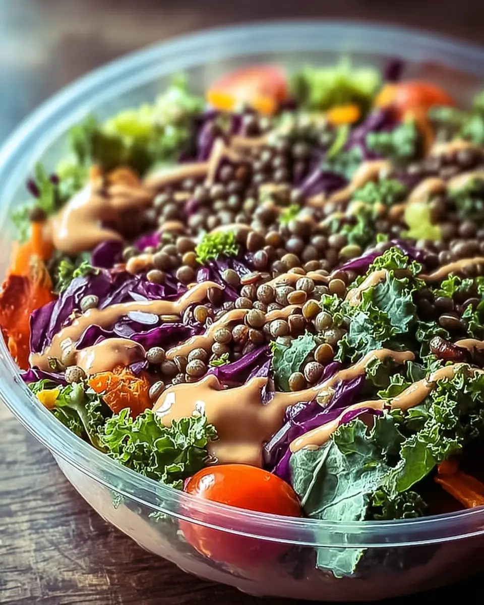 A delicious plate of High-Protein Meal-Prep Salad
