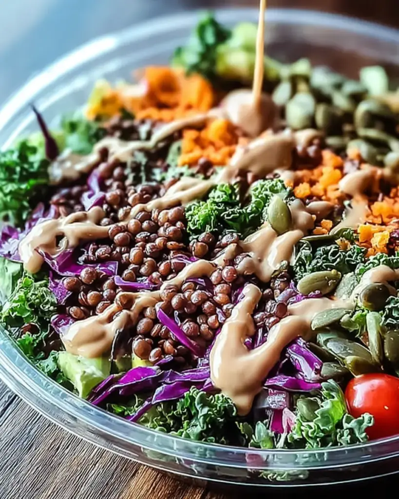 A delicious plate of High-Protein Meal-Prep Salad