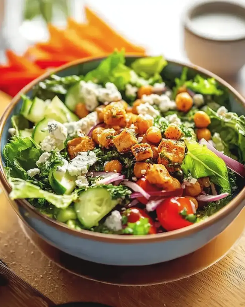 A delicious plate of High-Protein Salad: A Wholesome Bowl of Flavor and Nourishment