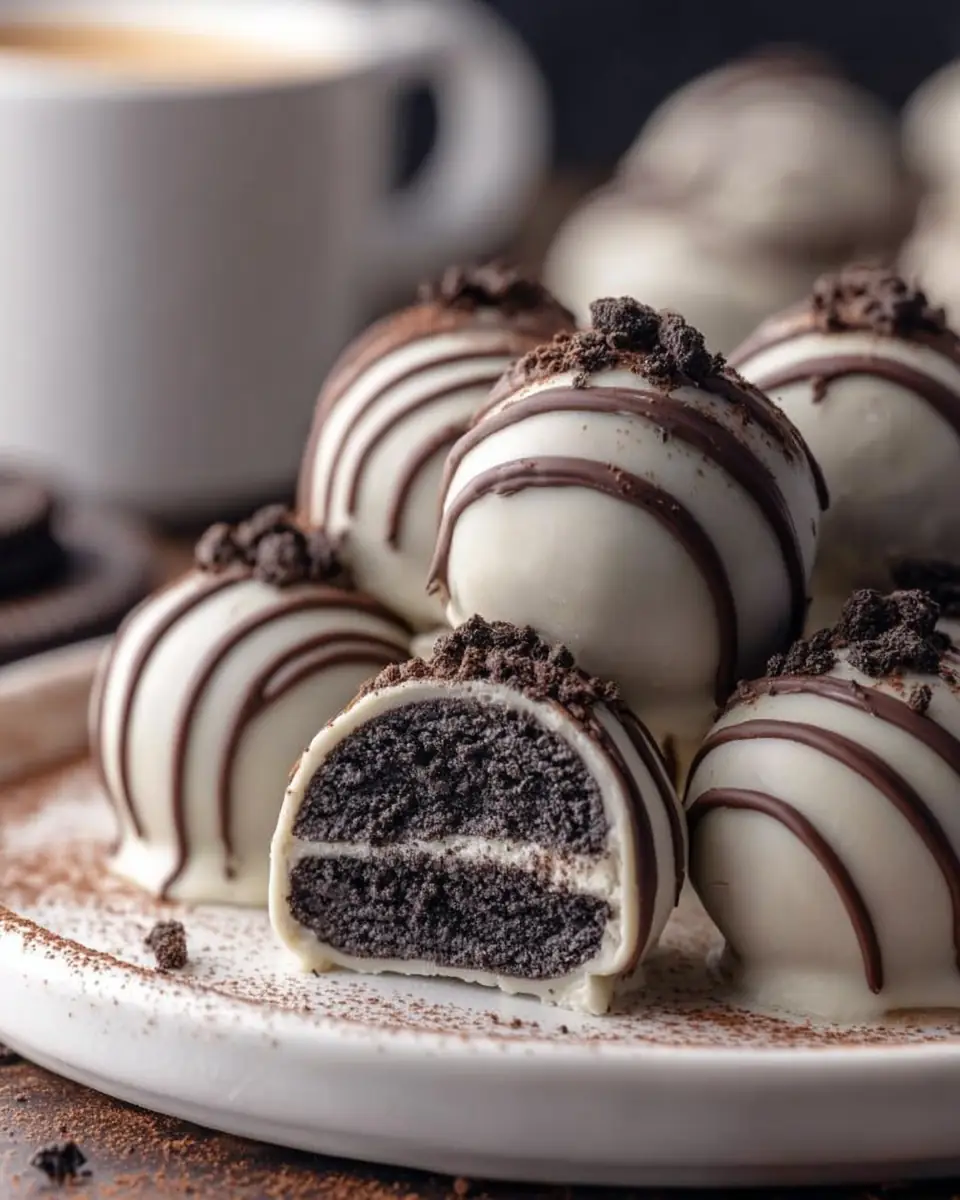 A delicious plate of Oreo Truffles