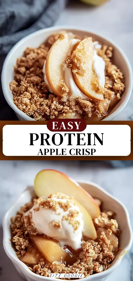 Healthy High Protein Apple Crisp for Guilt-Free Indulgence