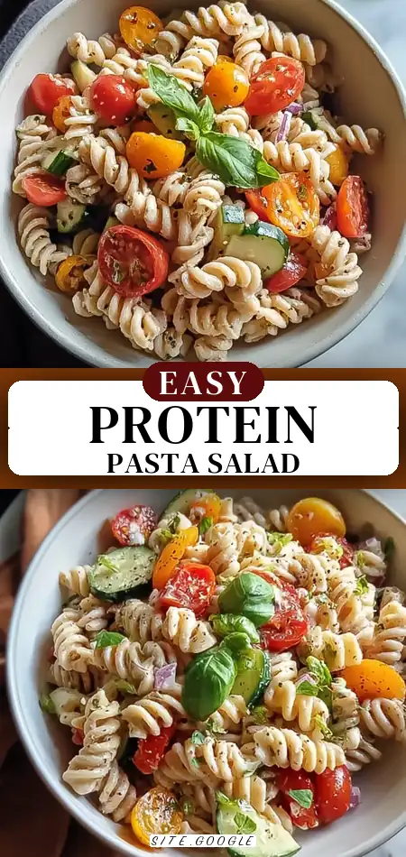 Easy Healthy High Protein Pasta Salad Recipe