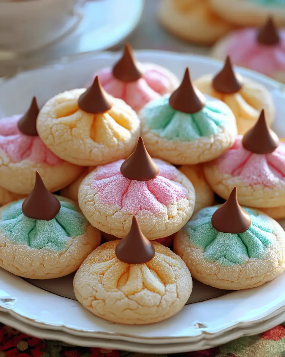 A delicious plate of Spring Blossom Cookies