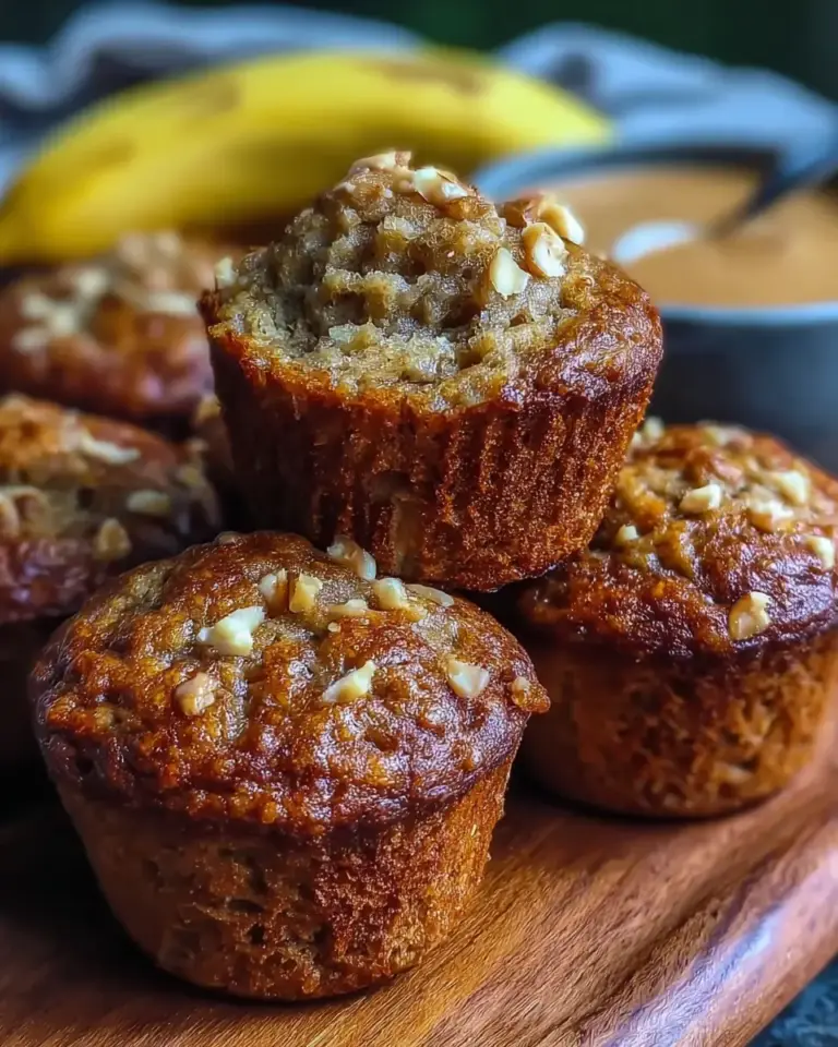 A delicious plate of Wholesome Protein Banana Bread Muffins Without Refined Sugar