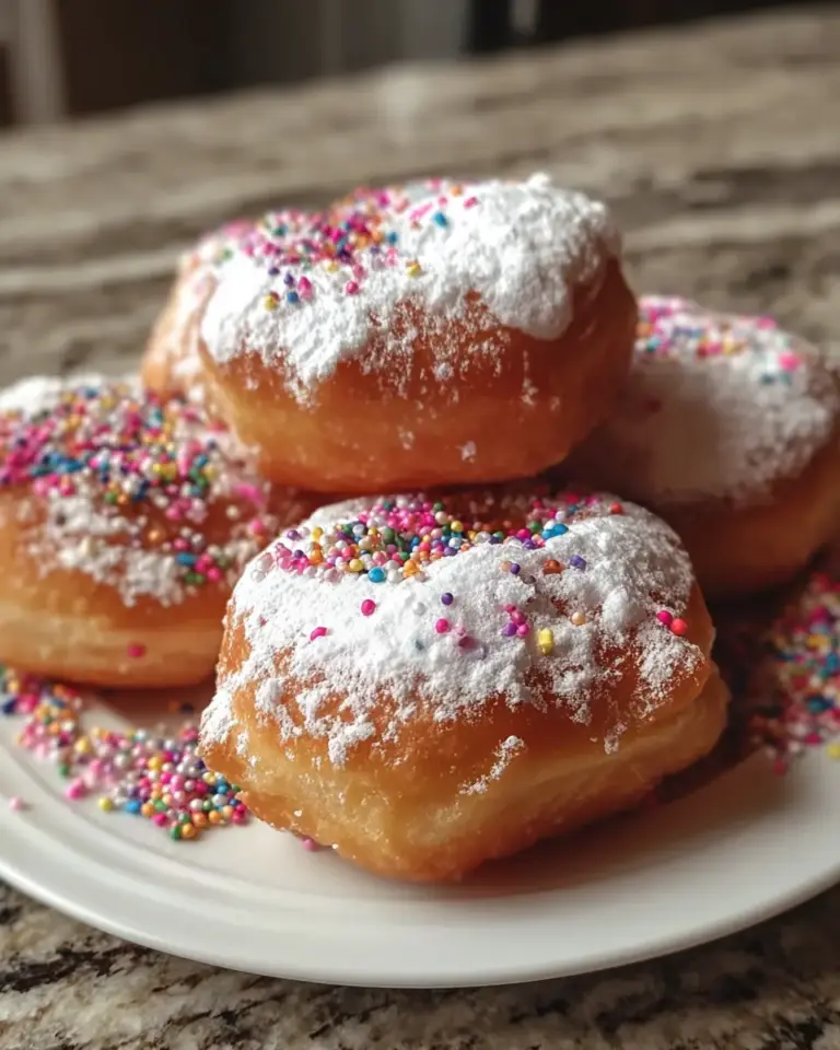 A delicious plate of Air Fryer Donuts (Canned Biscuit Hack): A Delicious Surprise!
