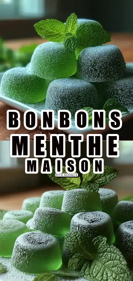 Pinterest pin (Design 1) for Bonbons à la menthe fraîche maison