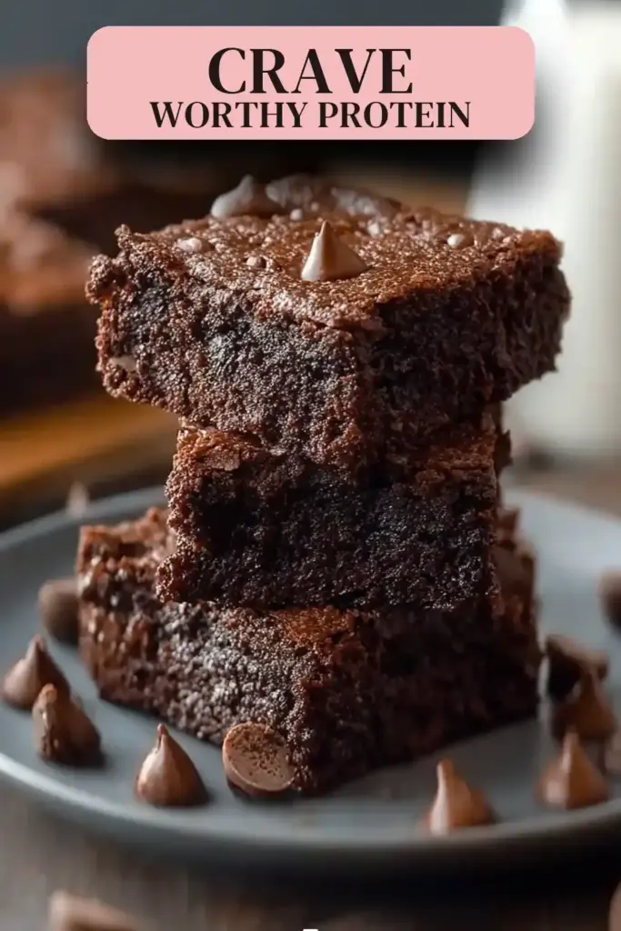 Pinterest pin (Design 2) for Protein Packed Cottage Cheese Brownies You'll Crave Daily