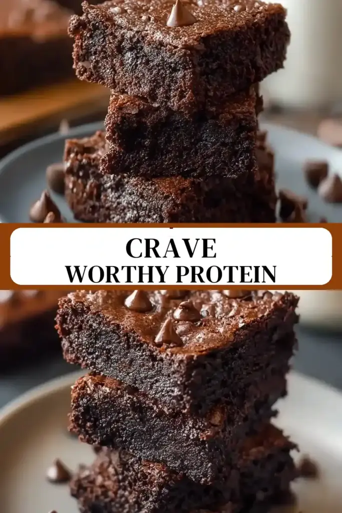 Pinterest pin (Design 3) for Protein Packed Cottage Cheese Brownies You'll Crave Daily