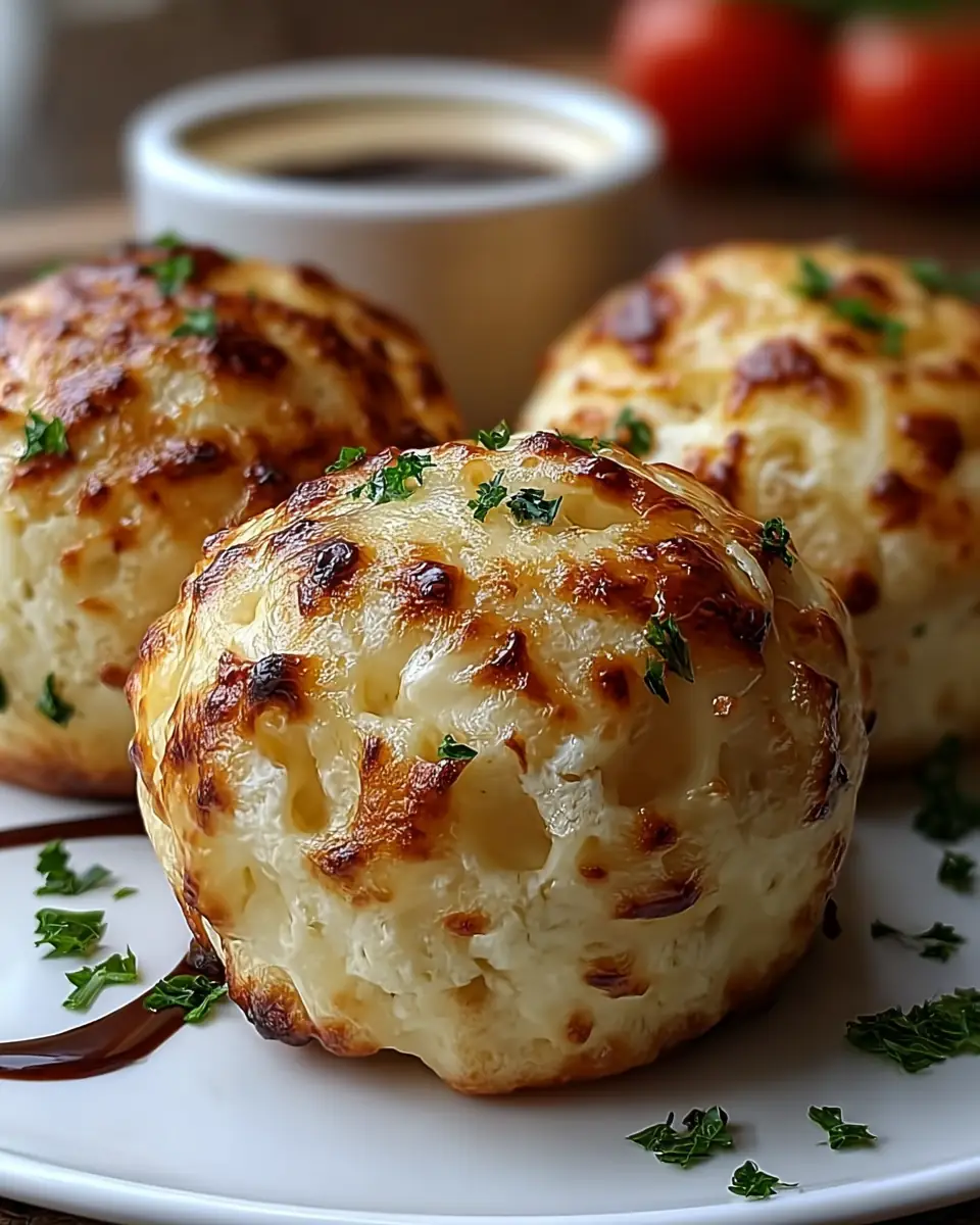 A delicious plate of Cheesy Gooey Biscuit Bombs