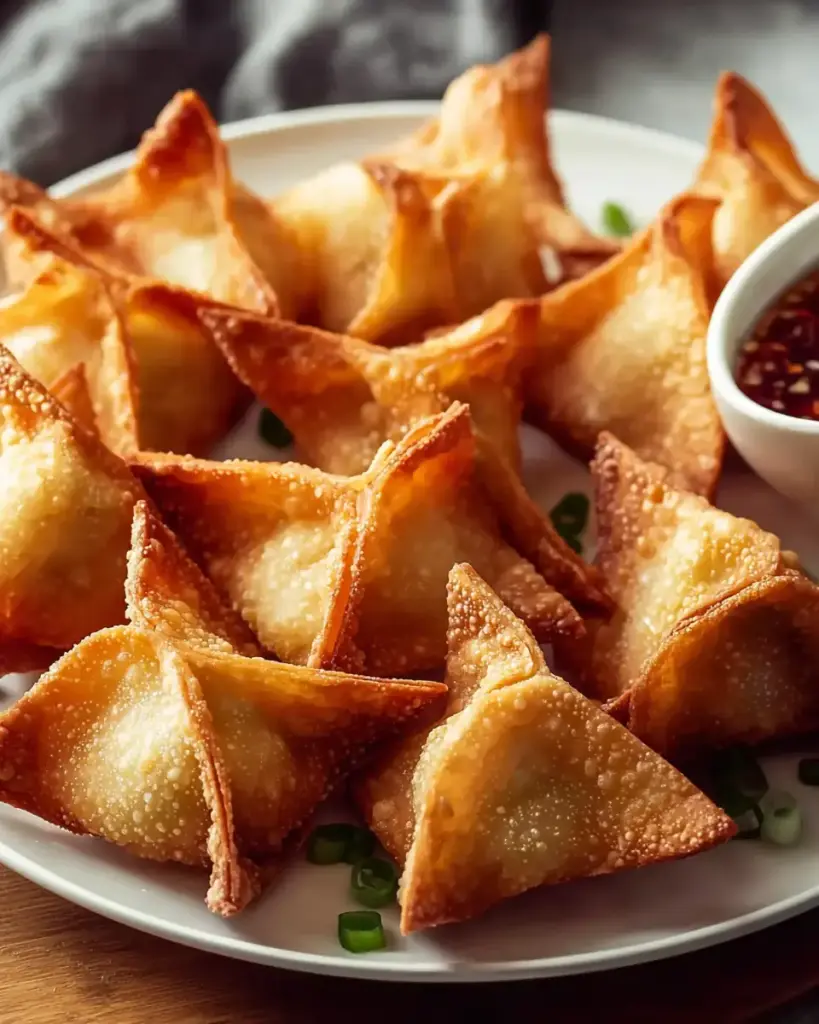 A delicious plate of Crab Rangoon Recipe