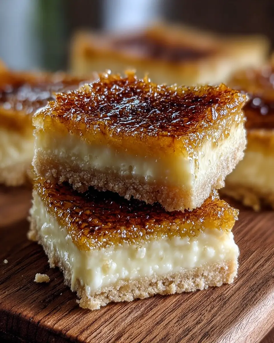 A delicious plate of Crème Brûlée Cookie Bars Recipe