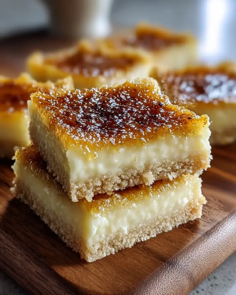 A delicious plate of Crème Brûlée Cookie Bars Recipe